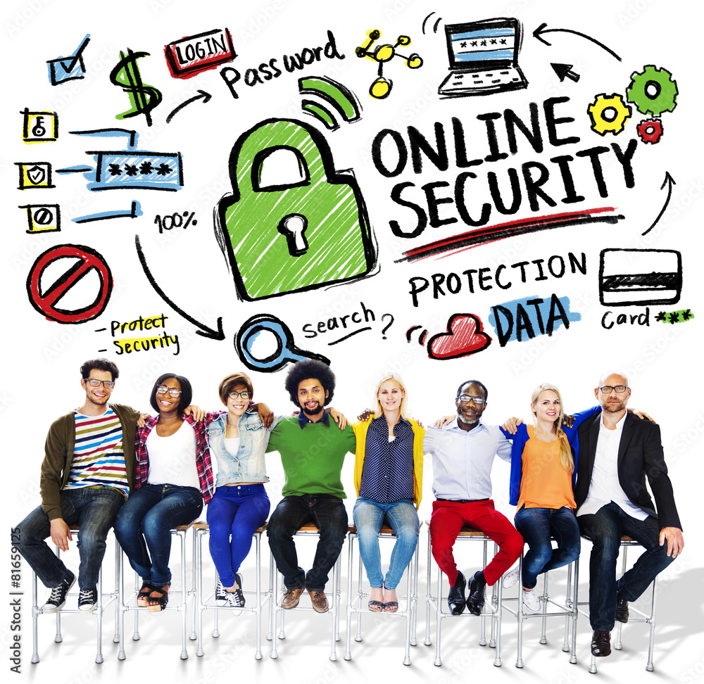 Online Security Protection Internet Safety People Friendship