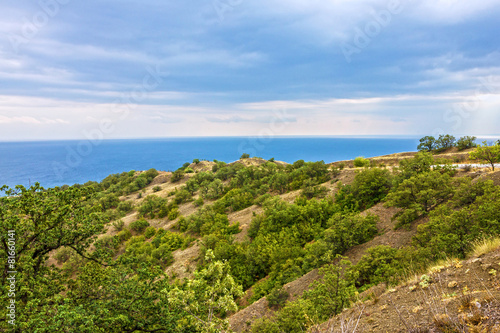 Crimea beach panoramic view , Yalta resort, Russia © Travel Faery