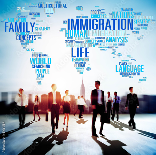 Immigration International Government Law Customs Concept photo