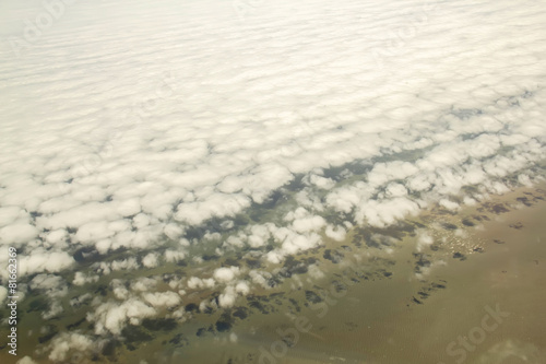 from an airplane in flight