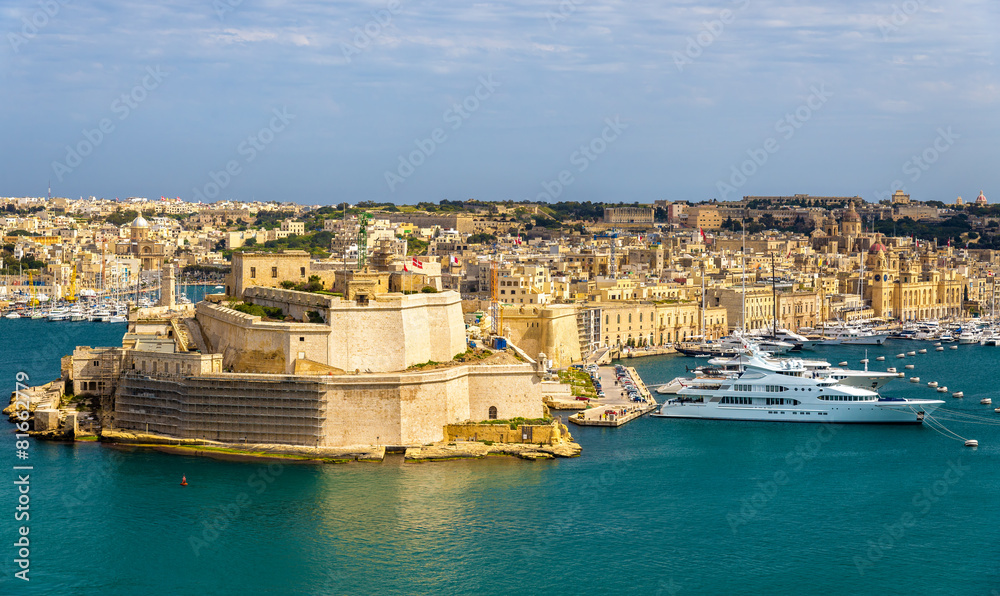 View of Dockyard Creek in Valletta - Malta