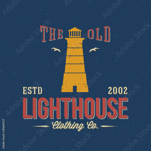 The Old Lighthouse Clothing Co. Nautical Abstract Vector Retro