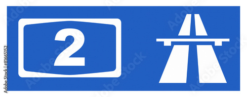 Plakat A2-Symbol mit Reflektierung