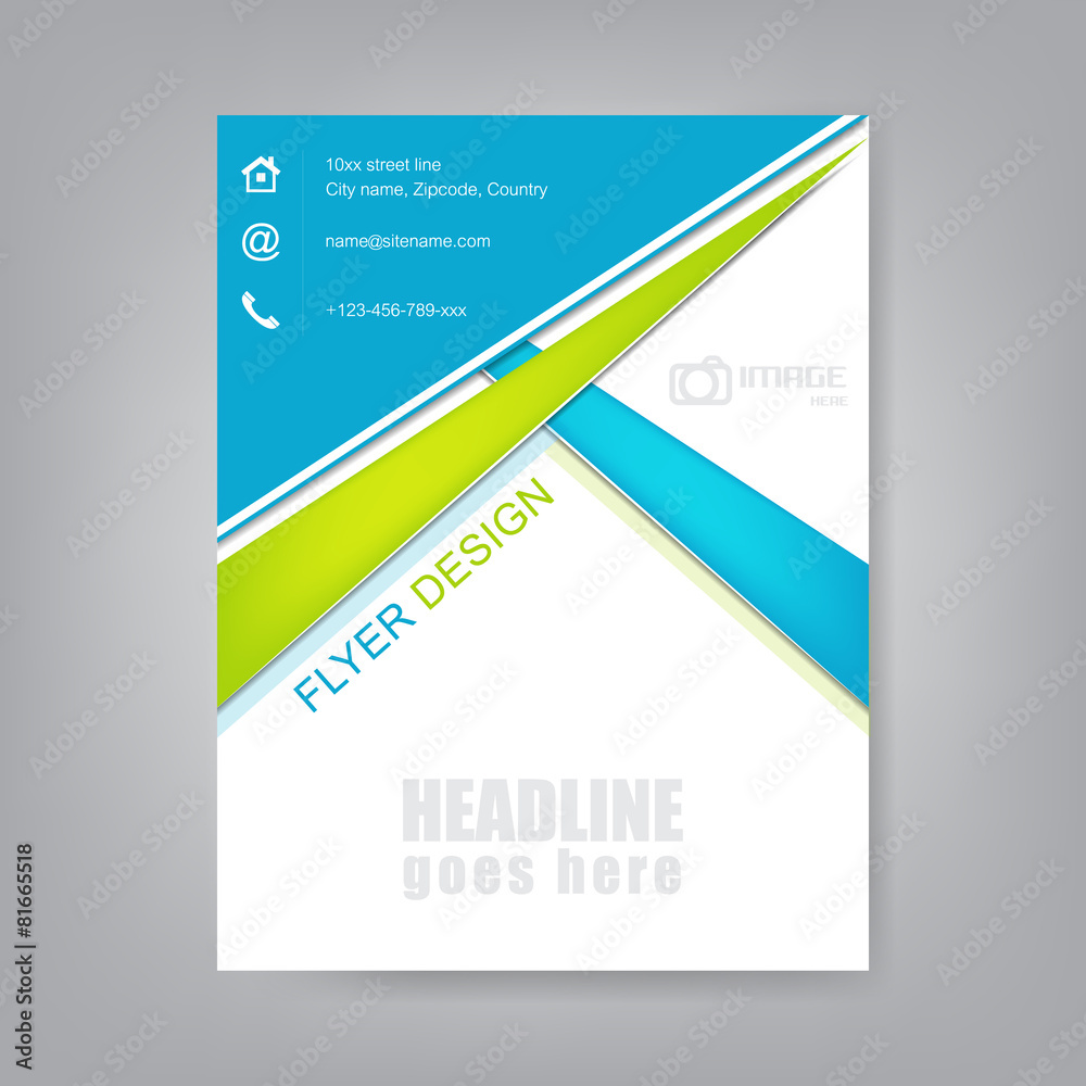 Business flyer, brochure template or corporate banner