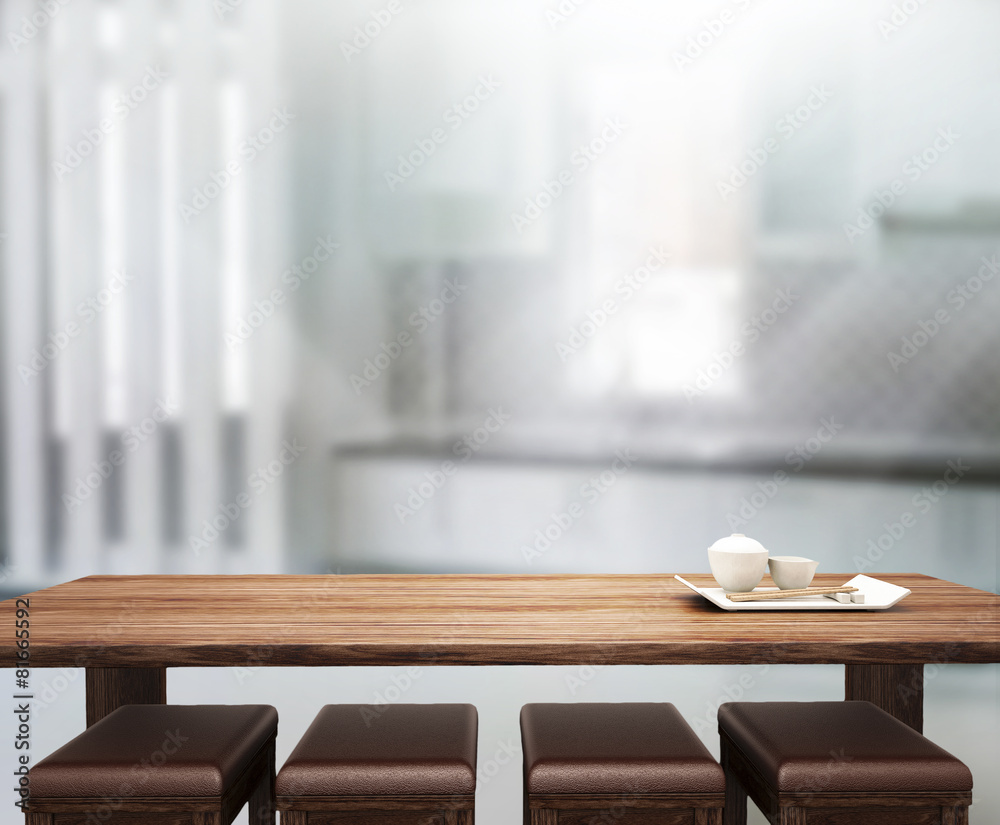 Table Top And Blur Interior Background Table Top And Blur Interior Background