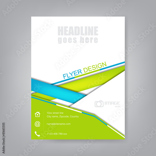 Business flyer, brochure template or corporate banner