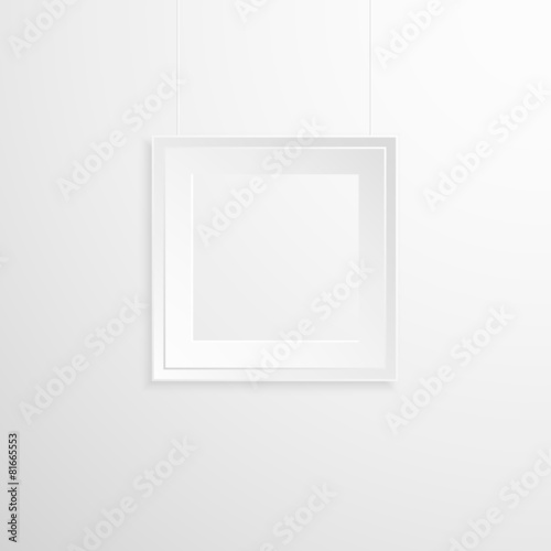 Empty frame on the wall