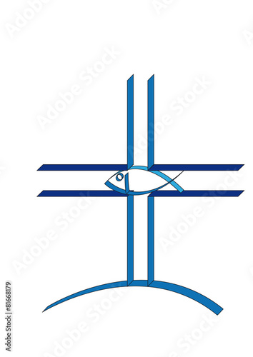 Kreuz mit Fisch