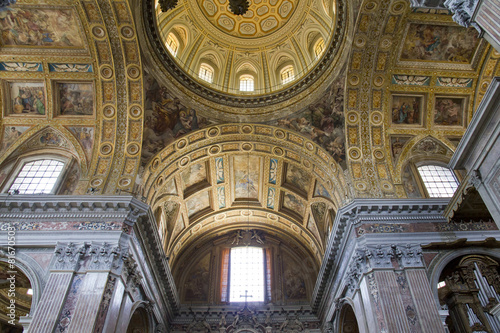 Interiors and details of San Gregorio Armeno church  in Naples, © lapas77