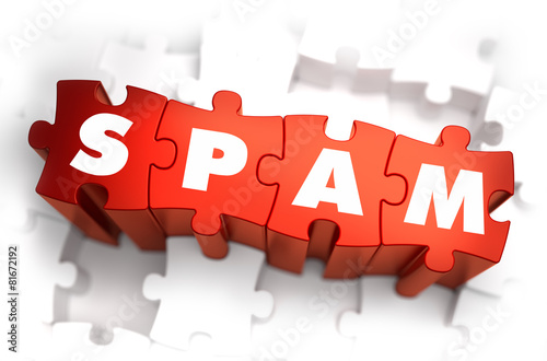 Spam - Text on Red Puzzles. © tashatuvango