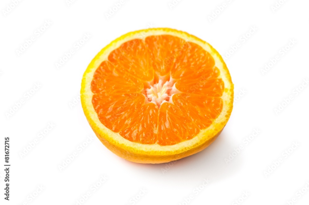 One half of orange One half of orange