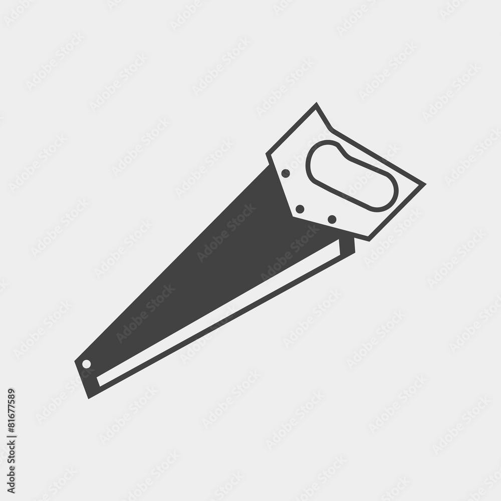 Saw monochrome icon