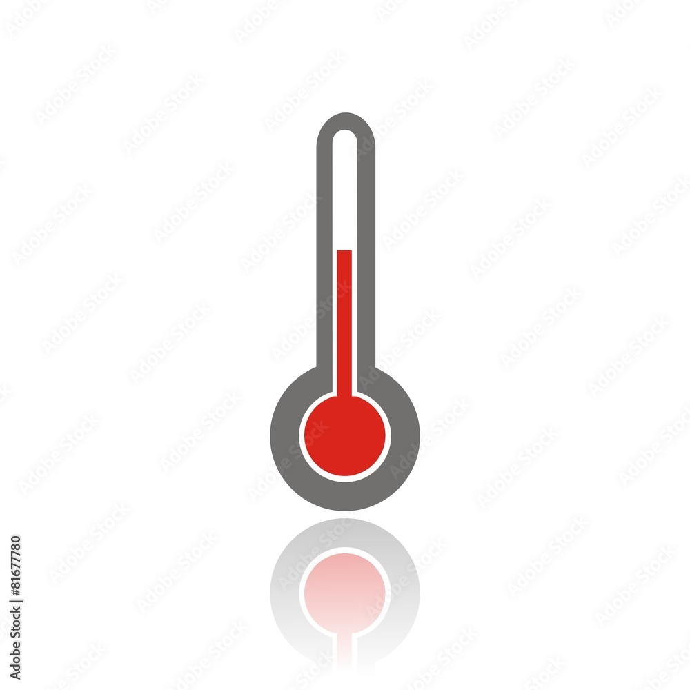 Icono termómetro color FB reflejo Icono termómetro color FB reflejo