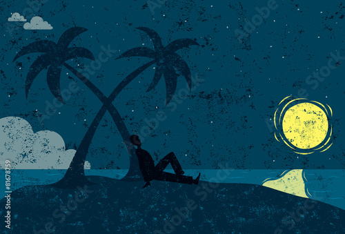 Man on an island