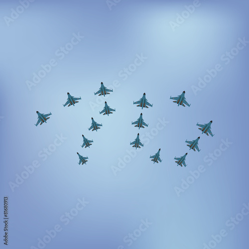 Vector illustrations of congratulation on May 9 Victory Day