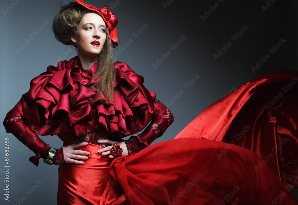 Glamour fashion model