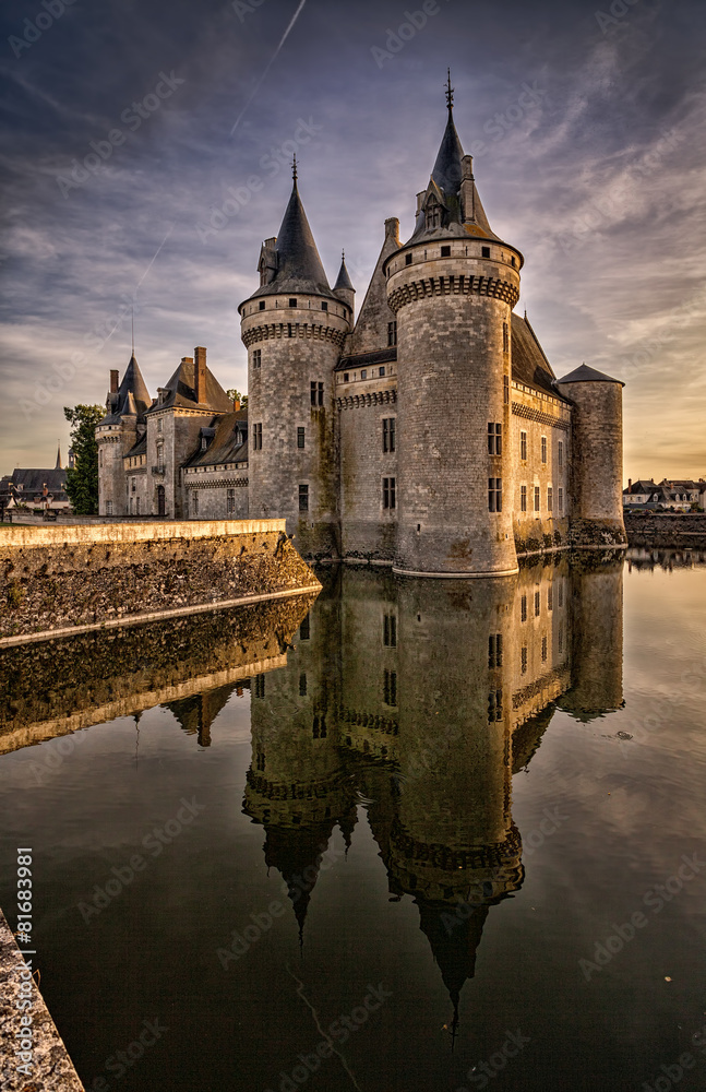 Sully-sur-loire. France. Chateau of the Loire Valley.