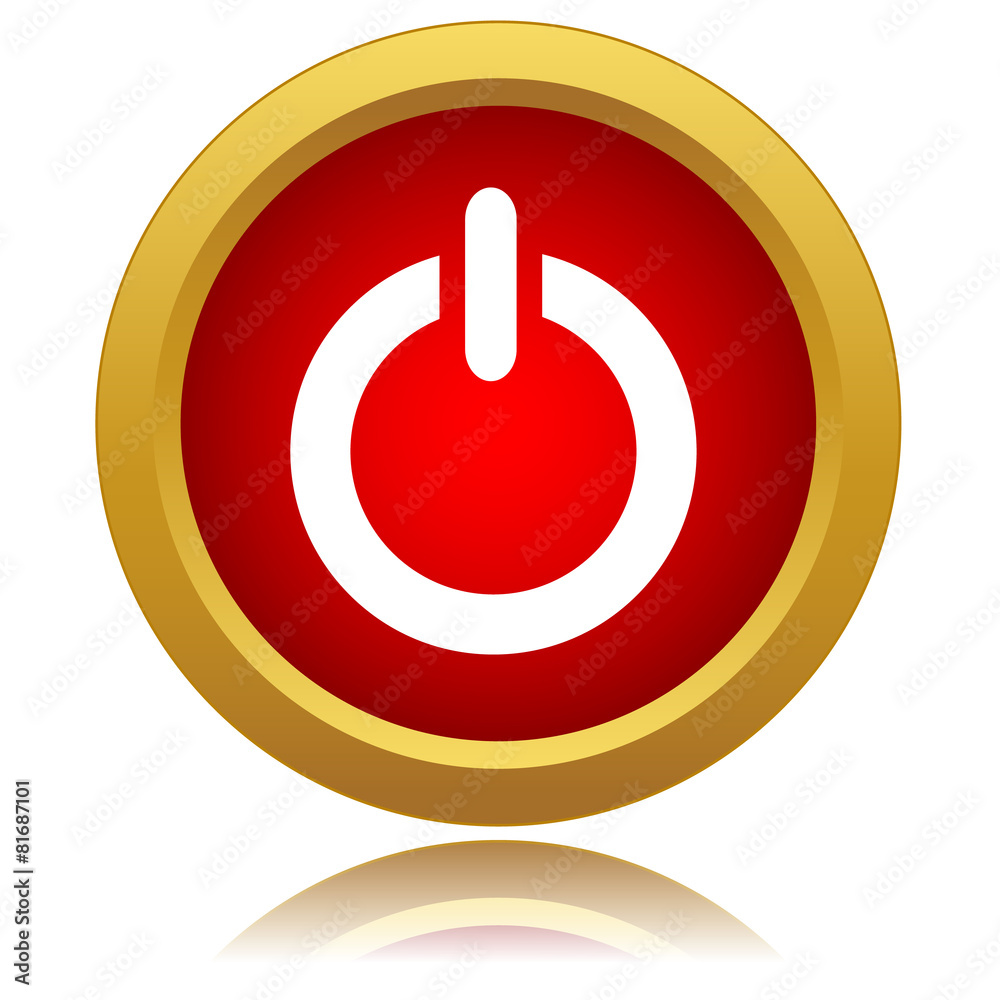 Red power icon Red power icon
