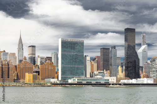 New York City manhattan buildings skyline © blvdone