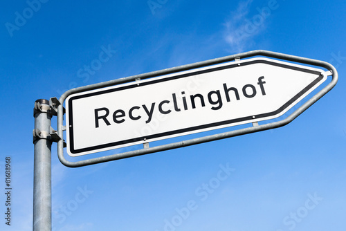 XXX - Wegweiser Recyclinghof - 9314