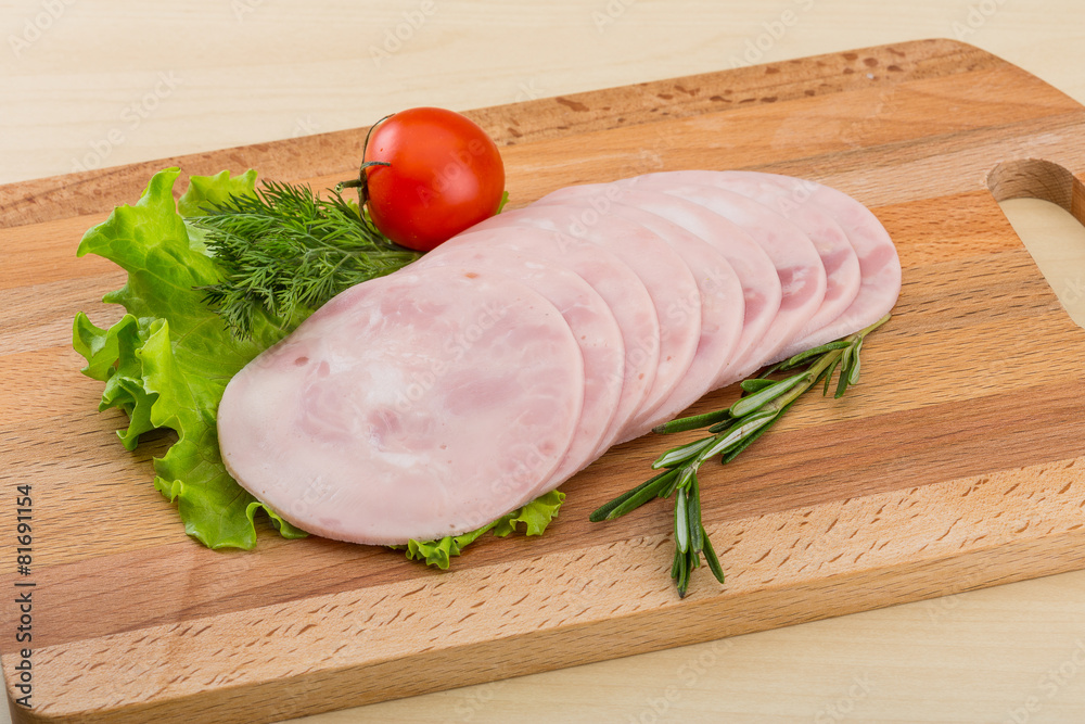 Sliced ham