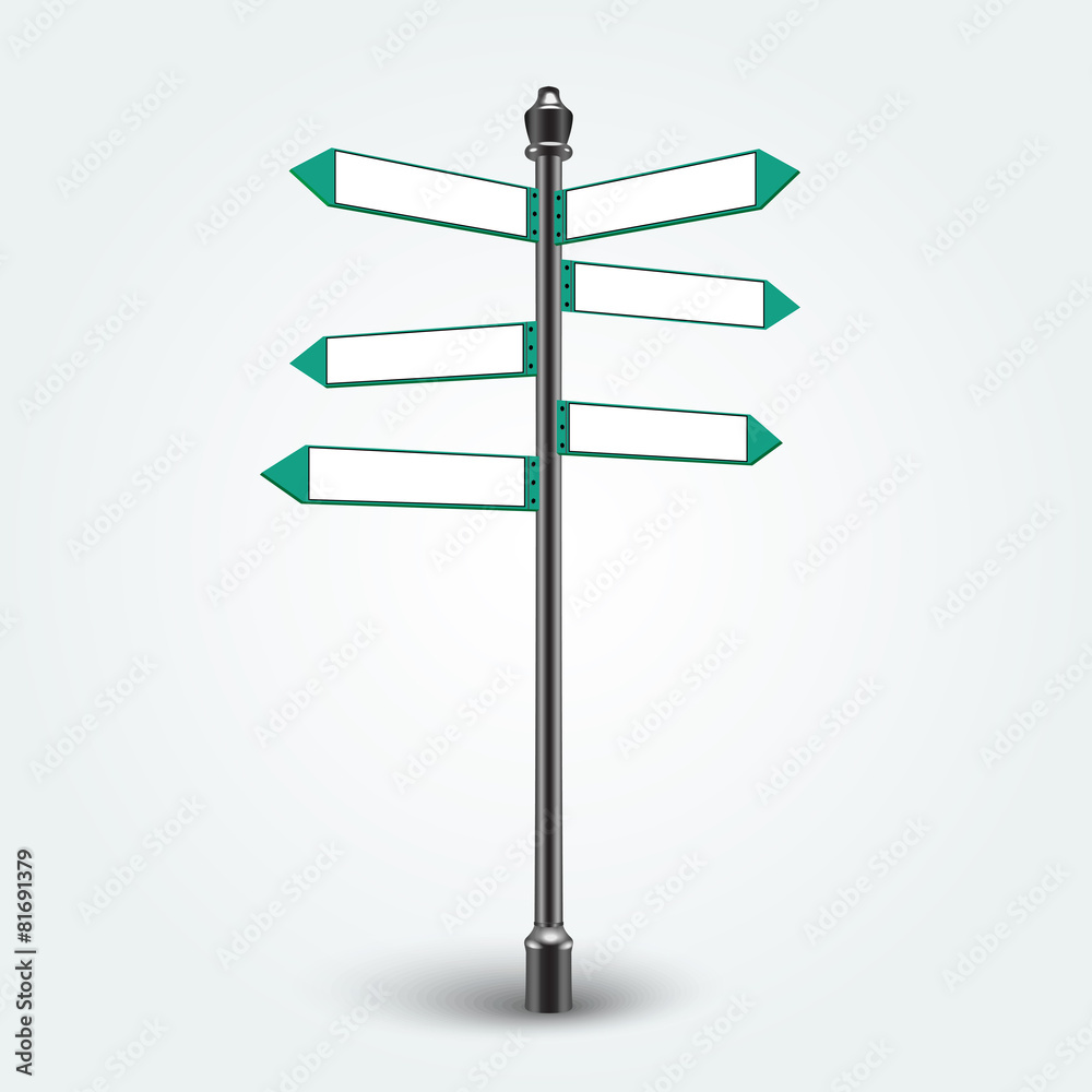 Blank Direction arrows signs for copy space Blank Direction arrows signs for copy space