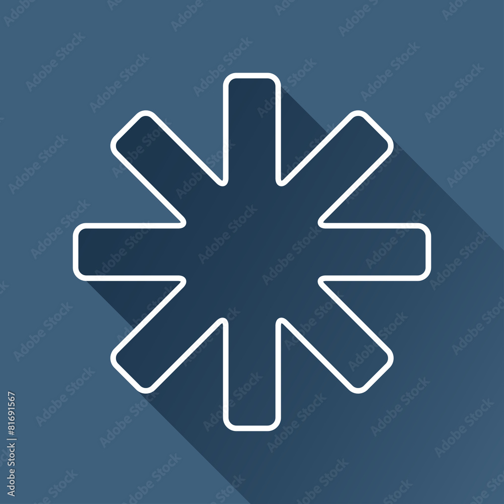 Vector flat star icon isolated outline. Eps10 Vector flat star icon isolated outline. Eps10