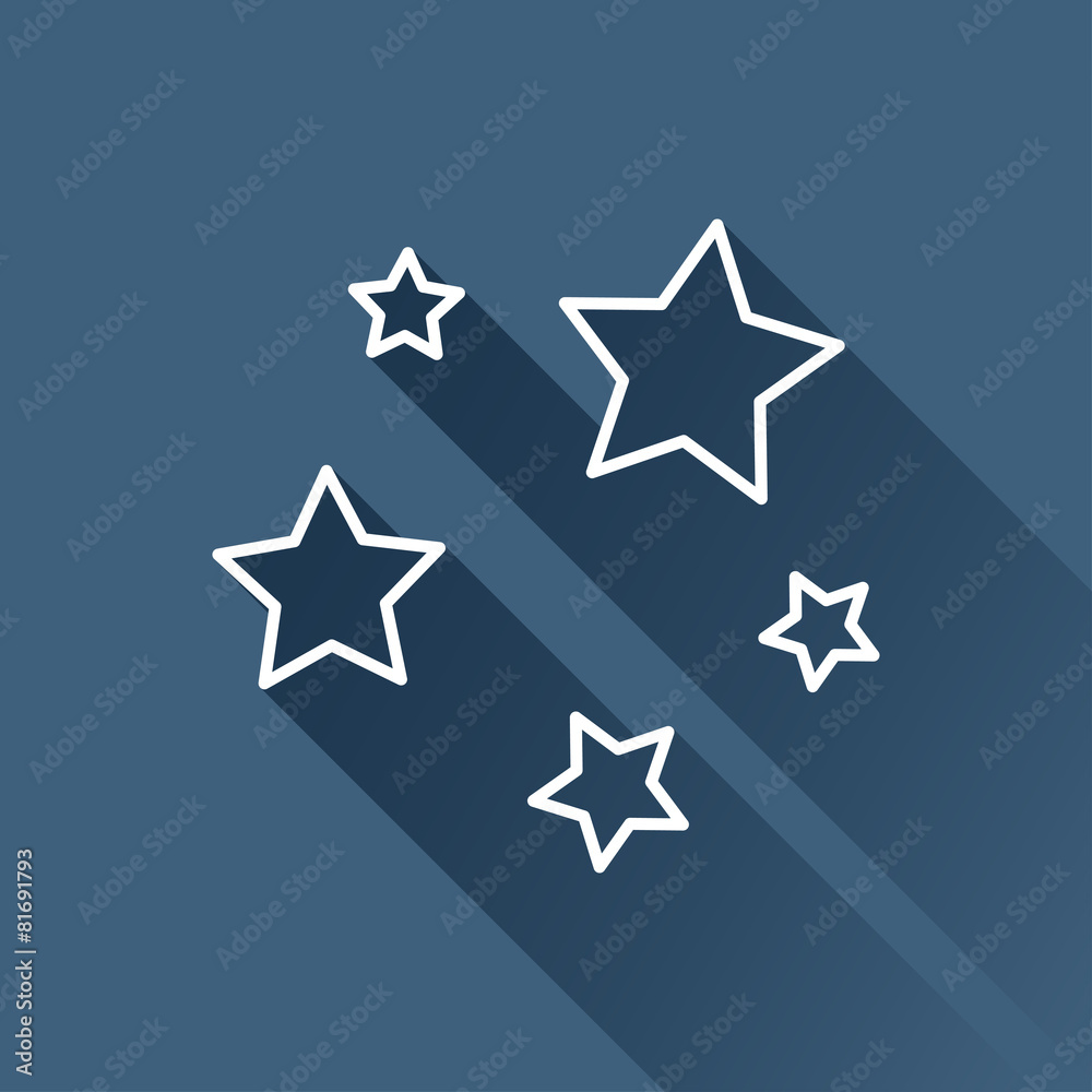 Vector flat stars icon isolated outline. Eps10 Vector flat stars icon isolated outline. Eps10