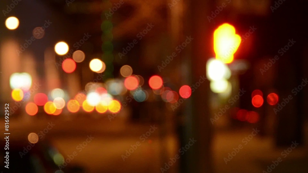 Don’t walk sign fading out of focus Don’t walk sign fading out of focus
