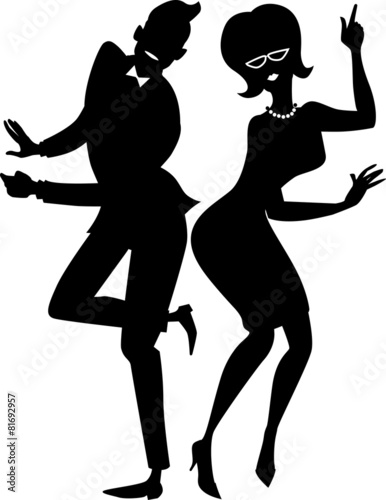 The twist dancers silhouette