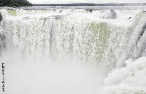 Devil s throat waterfall in Argentina and Brazil