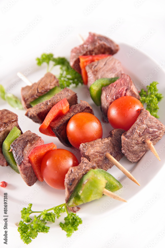 grilled meat with vegetables grilled meat with vegetables