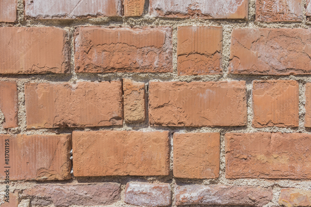 Old red brick wall Old red brick wall