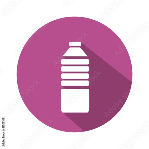 Icono botella de agua sombra