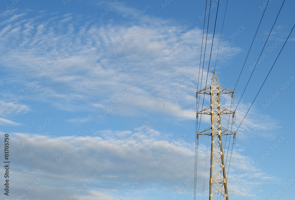 Electricity line - Stock image