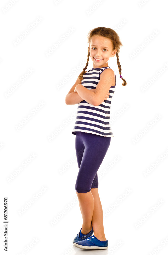 Naklejka premium little girl