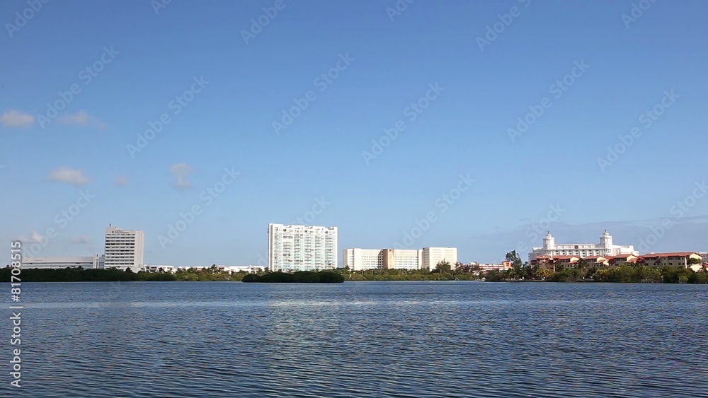 Caribbean city panorama view, Cancun
Caribbean city panorama view, Cancun