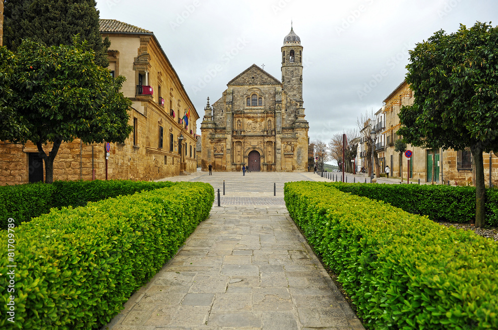 Fototapeta premium Iglesia del Divino Salvador, Úbeda, Jaén, España