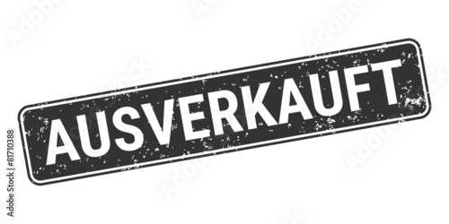 Stempel Ausverkauft