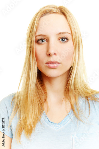 Passbild einer jungen blonden Frau © Robert Kneschke