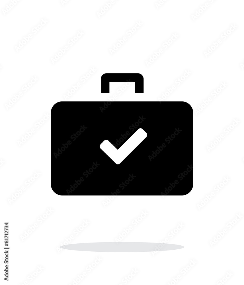 Check case simple icon on white background. Check case simple icon on white background.