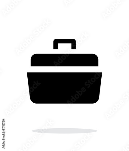Open case simple icon on white background.