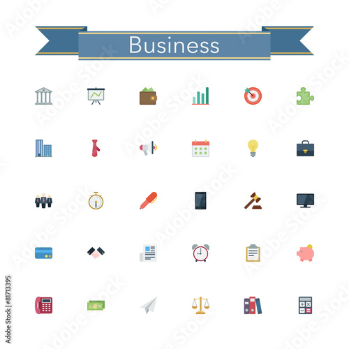 Business Flat Icons
