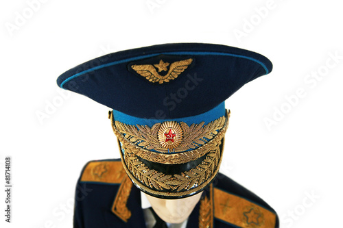 soviet army officer marshal in uniform photo