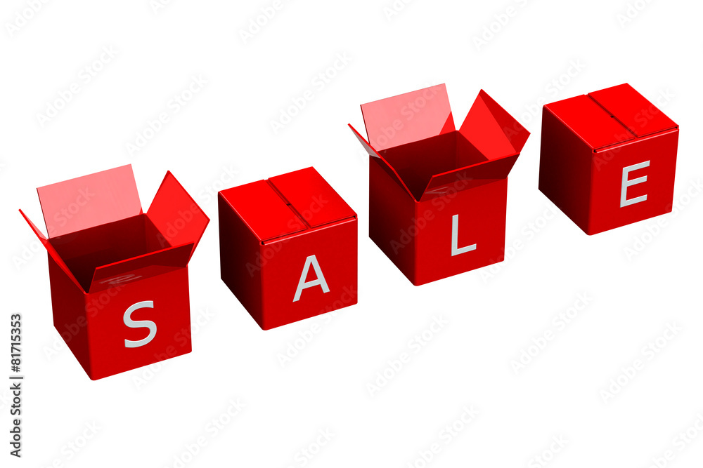 Obraz premium Shopping boxes