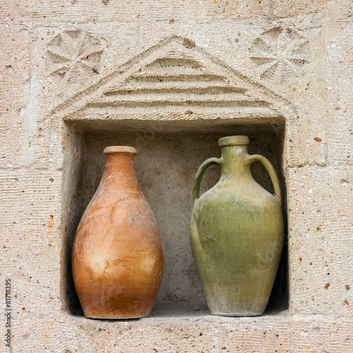 Two ceramic old jugs, Turkey