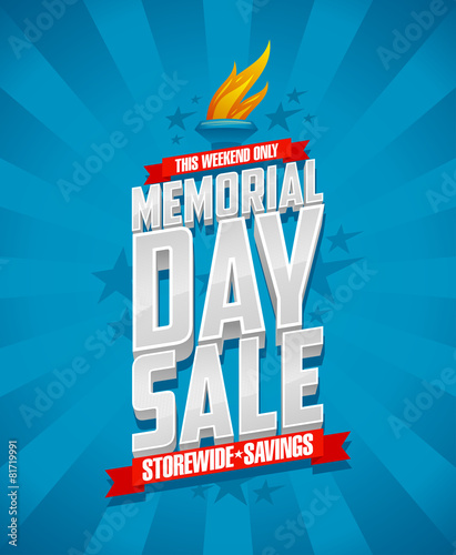 Memorial day sale, storewide savings.