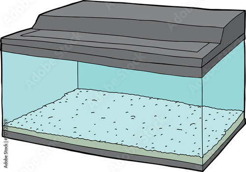 Empty Fish Tank with Closed Lid