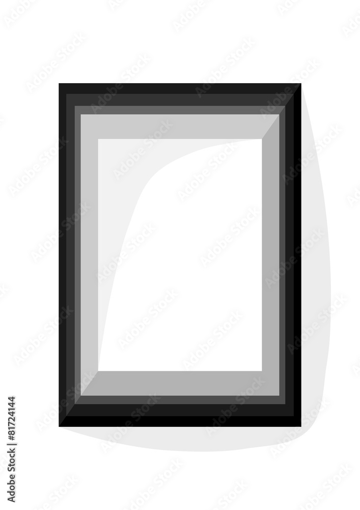 Gray frame with internal dimension A4 vertically Gray frame with internal dimension A4 vertically