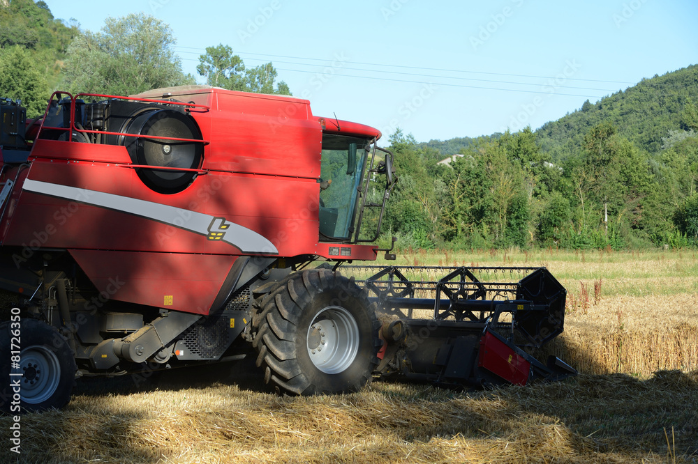 Fototapeta premium severac-le-château moissons